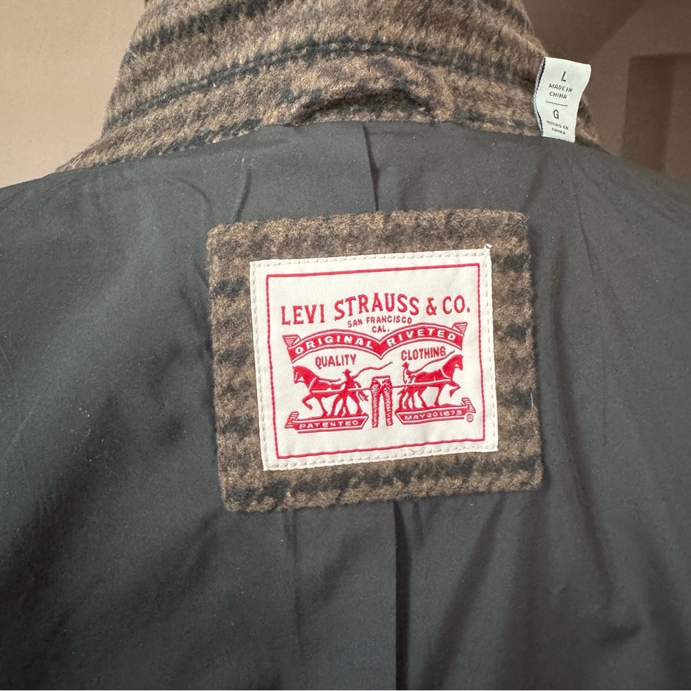 Levis double breasted blazer coat size large NWT - Picture 3 of 10